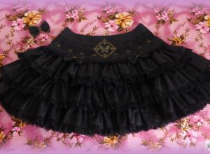 Black Gothic Steam Butterfly Skirt